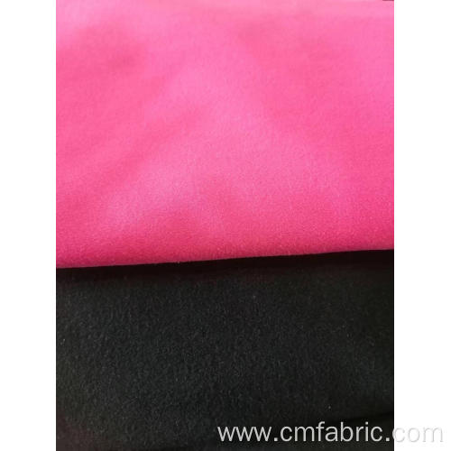 Knitted Polyester spandex 2 sides Brushed fleece fabric